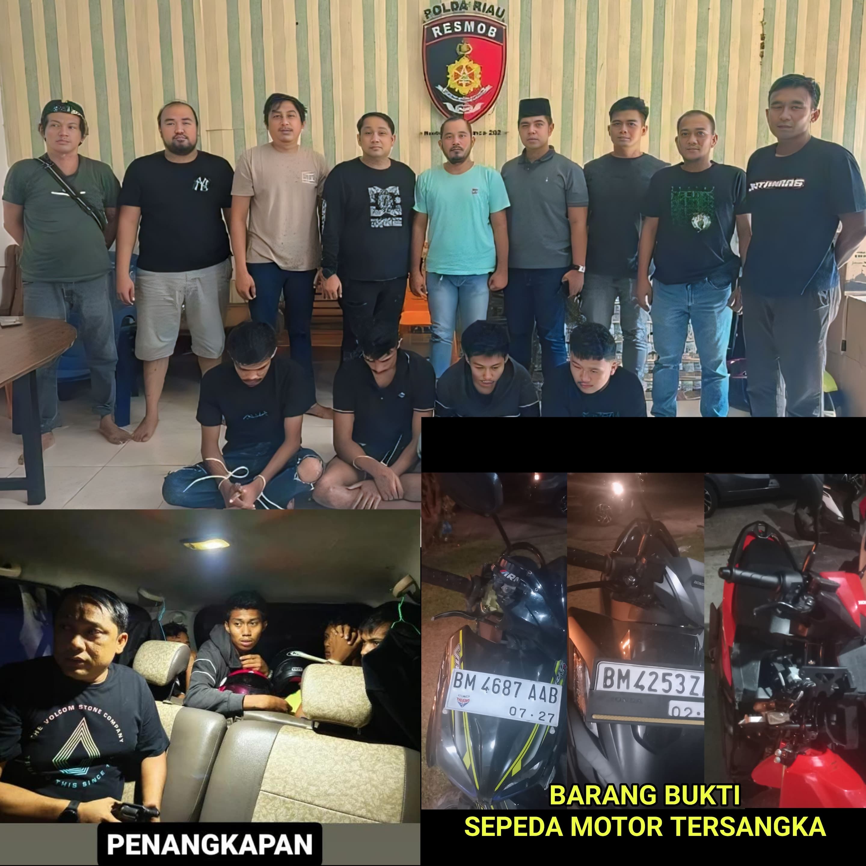 TIM RESMOB JATANRAS POLDA RIAU GENCAR MENGUNGKAP KEJAHATAN JALANAN DI WILAYAH KOTA PEKANBARU, RIAU